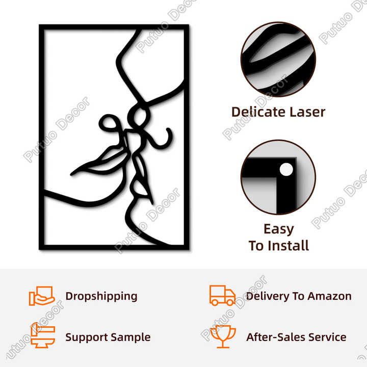 Custom Laser Cut Wood Sign Personalized Black Wooden Wall Art Home Decor With Painting Theme 