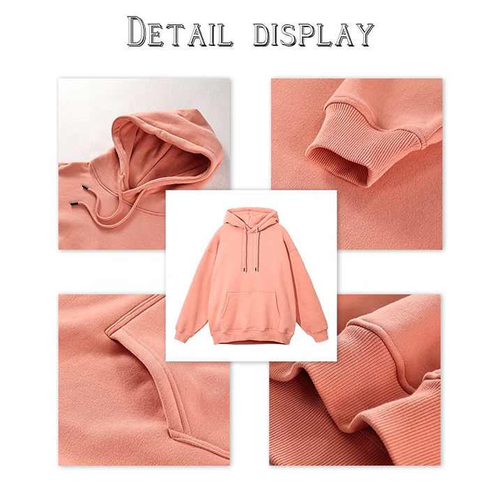 Cotton Oversize Embroidery Hoodie 