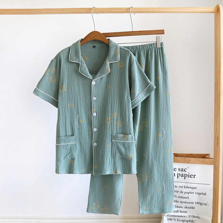 Men's short-sleeved sleepwear 