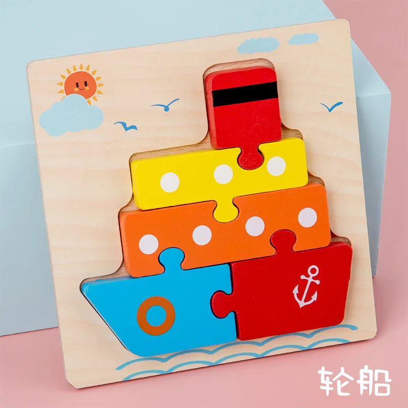 Educational games, wooden puzzles 