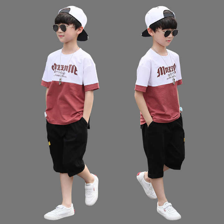 Boys' shorts, two-piece summer outfit