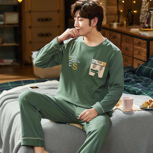 Men's Stylish Long Sleeve Autumn Sleepwear 