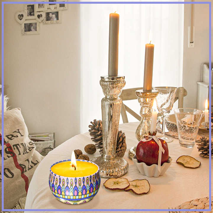 Set of Smokeless Soy Wax Scented Candles 
