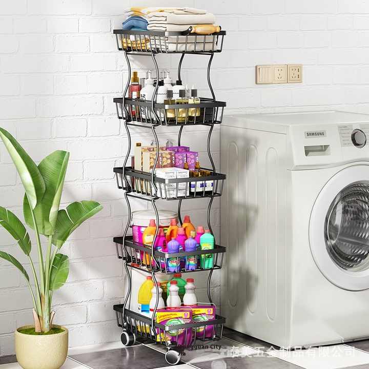 Multifunctional Kitchen and Living Room Dinnerware Organizer for Snacks, Fruits, Vegetables, Floor Dishware 