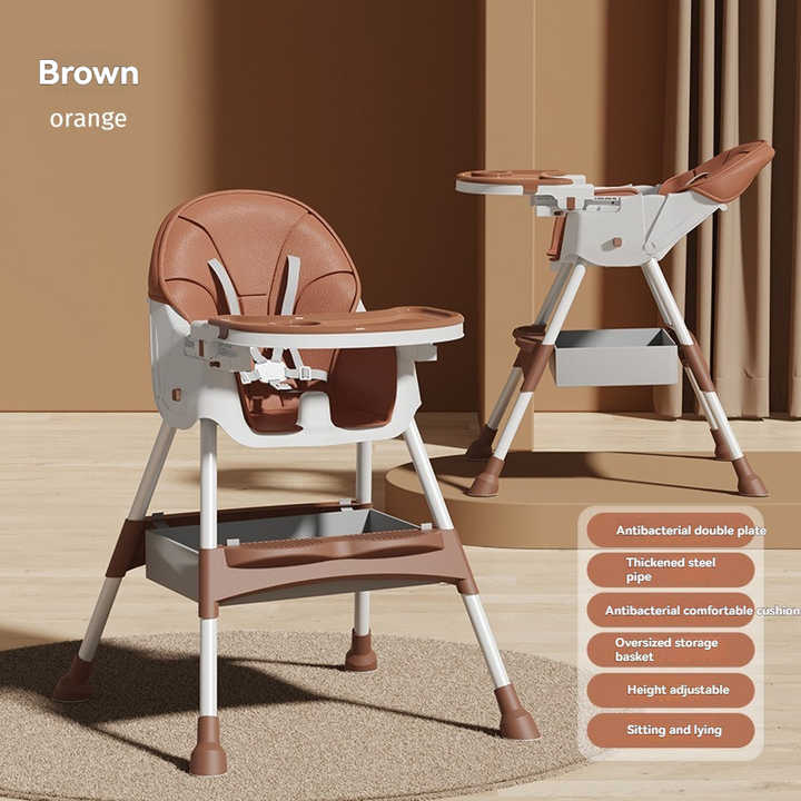 كرسي طعام متعدد الوظائف قابل للتعديل للأطفال كرسي طعام محمول للاستخدام المنزلي Multifunctional Adjustable Baby Dining Chair Portable Dining Chair for Home Use