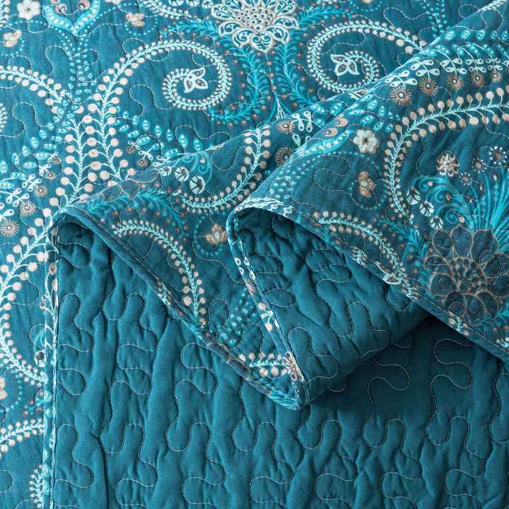 Microfiber Comforter Reversible Bedspreads Floral 