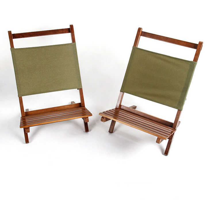 Portable Outdoor Natural Wood Camping Beach Chair for Fishing Chair Wood