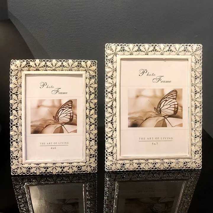 الأوروبي الزفاف إطار صور مجموعة الجدول 6/ 7/10 بوصة ضوء الفاخرة إطار صور معدني إطار صور المعيشة غرفة نوم ديكور المنزل الحلي