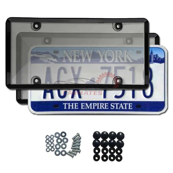 Universal Colored and Tan License Plate Holder with . 