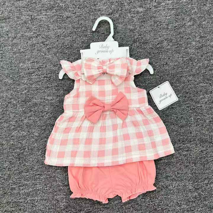 طقم 3 ملابس أطفال صيفية 3-piece summer baby clothes set