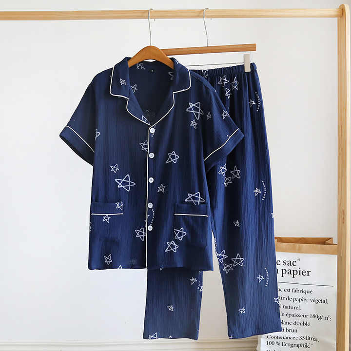 Men's short-sleeved sleepwear 