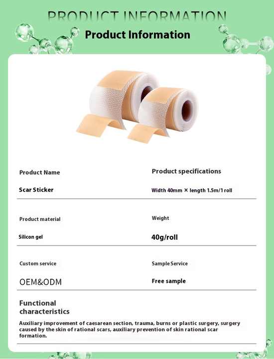 Reusable Silicone Scar Sheet Scar Repair Sticker for 