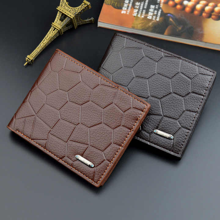 Low-quality PU leather wallet, classic style, men's slim 