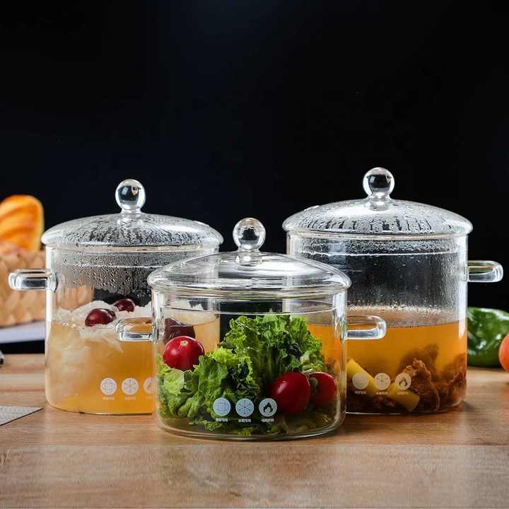 Transparent cooking pot food warmers