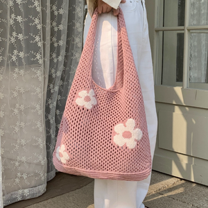 Versatile Knitted Summer Shopping Bag