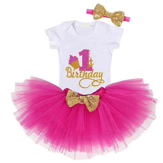 Baby Girl First 1st Birthday Party Tutu Dresses 