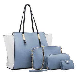 Large faux leather handbag
