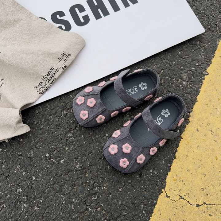 Girls' Flower Flat Shoes 