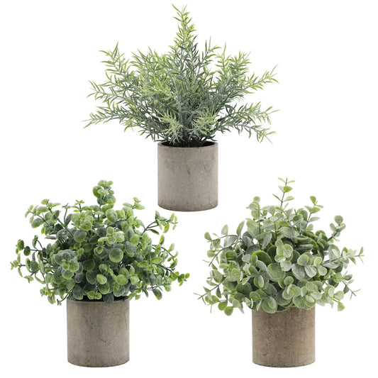 بونساي صغير شمالي بوعاء صناعي نبات صغير بلاستيك داخلي - Nordic Mini Bonsai Artificial Potted Small Plant Indoor