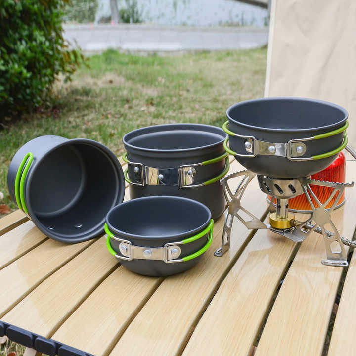 Portable Camping and Hiking Cooking Set 