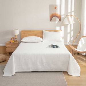 Thick Set 3 Grey White Antibacterial Bed Sheet 2 