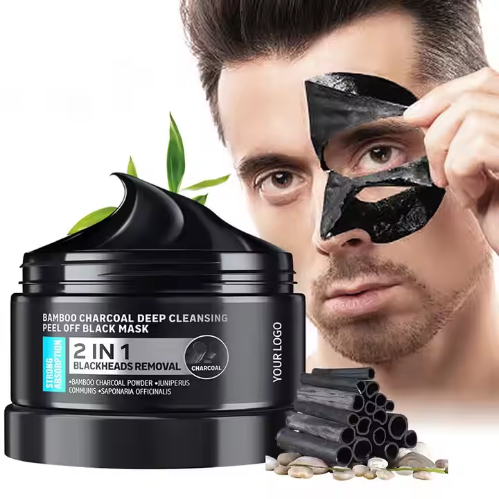 Private Label Natural Face Mud Peel off Mask Men Face 