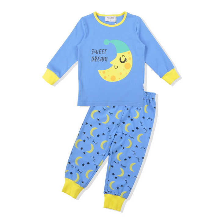 Long-sleeved cotton children's pajamas