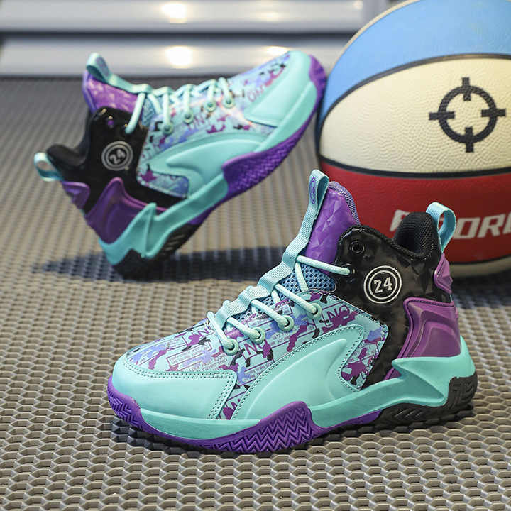 Brand New Boys' Thick Sole Non-Slip Kids Sneakers Children's Sports Shoes Boys' Basketball Training Shoes 