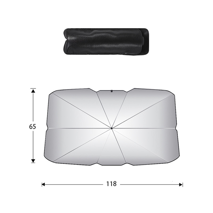 مظلة السيارة طوي حاجز شمس للسيارة نافذة . Hot Sale UV Blocking 190T Car Umbrella Foldable Car