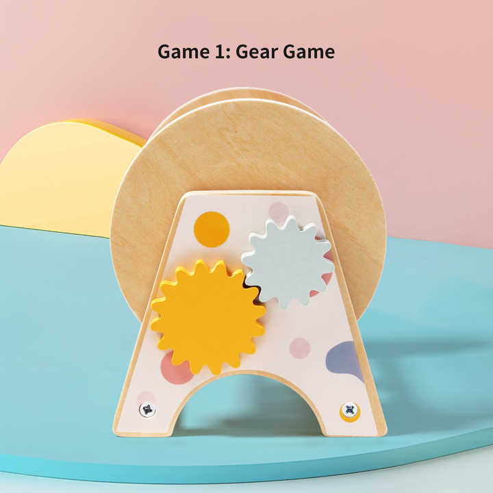 New Wooden Montessori Drum Toy, 3 in 