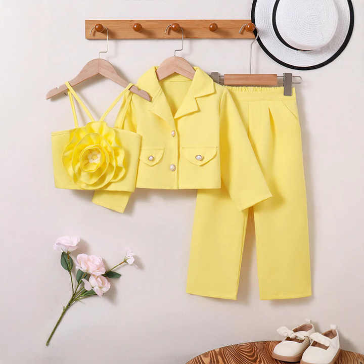 Yellow Children's Clothing for Girls Age 4-7 Years 