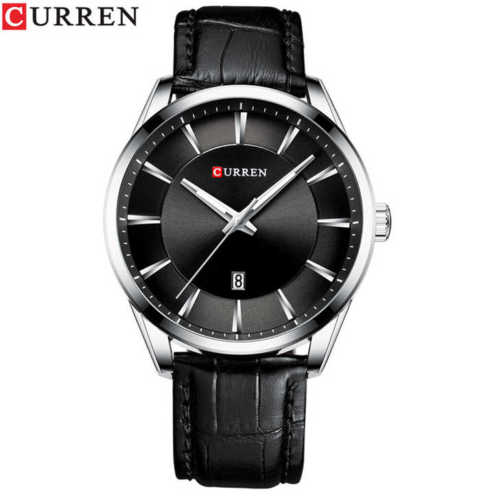 CURREN 8365 Black Gold Fashion Casual Quartz Watch. 