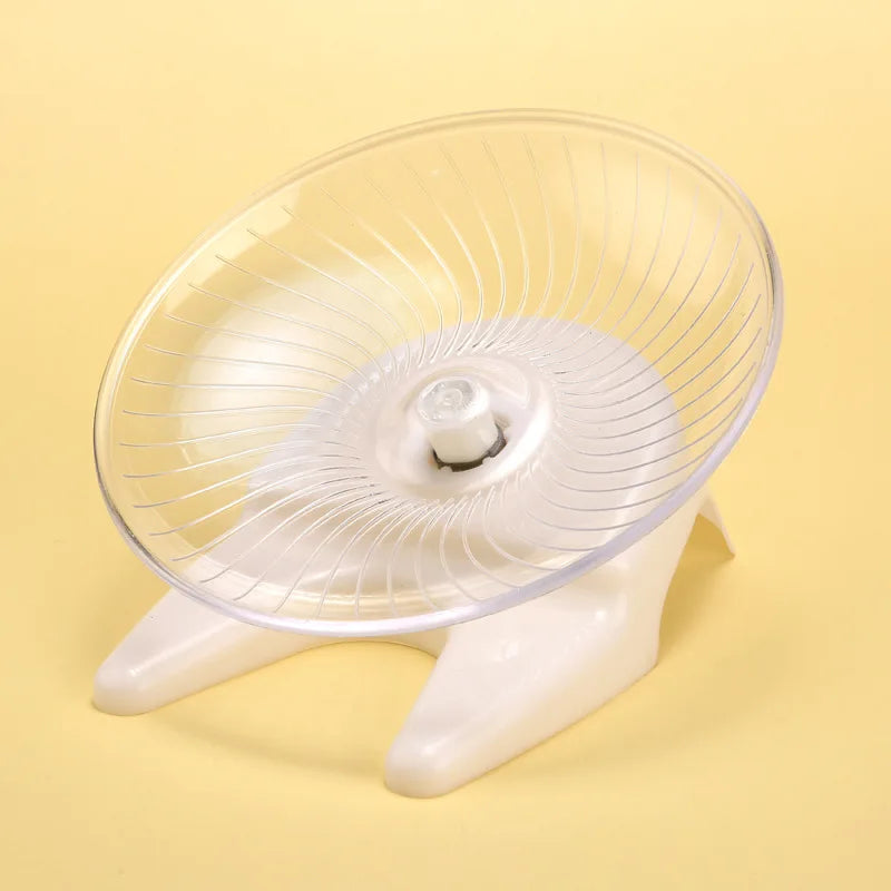 Stable Hamster Wheel Transparent Dish Wheel Fashionable Small Supplies for Dwarf Hamsters - Pet Accessories 