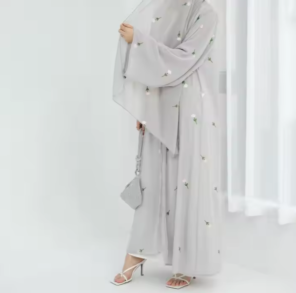 Black embroidered abayas 