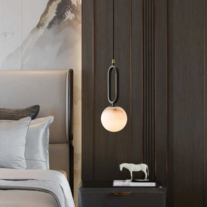 Pendant lamp suitable for a room 