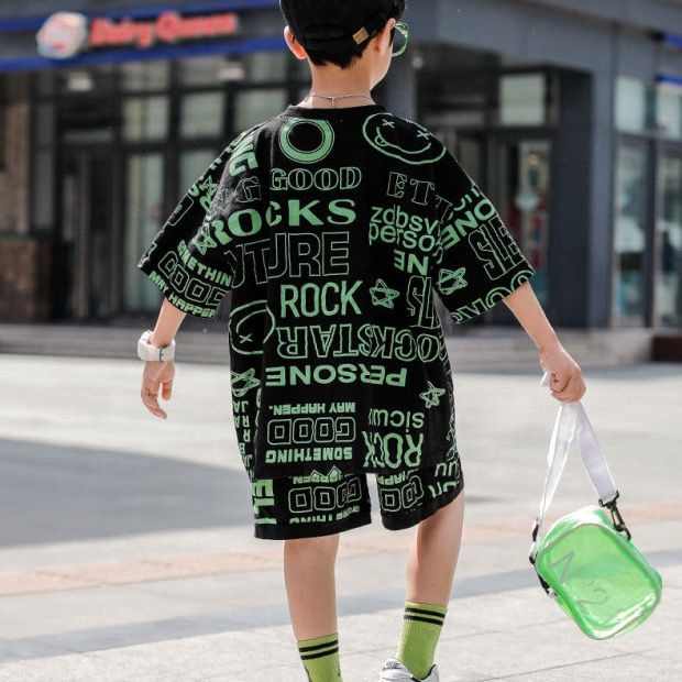 Boys' summer shorts with two pieces 