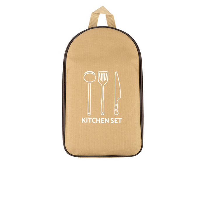 أدوات المطبخ للتخييم الخارجي، حقيبة تخزين . Outdoor Camping Kitchen Tools, Portable Cooking Utensil