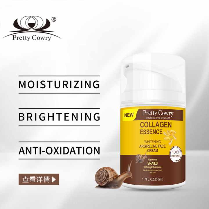 Beauty Face Cream and Snail Collagen Face كريم تجميل الوجه الفعال ذو العلامة التجارية الخاصة وكريم الكولاجي
