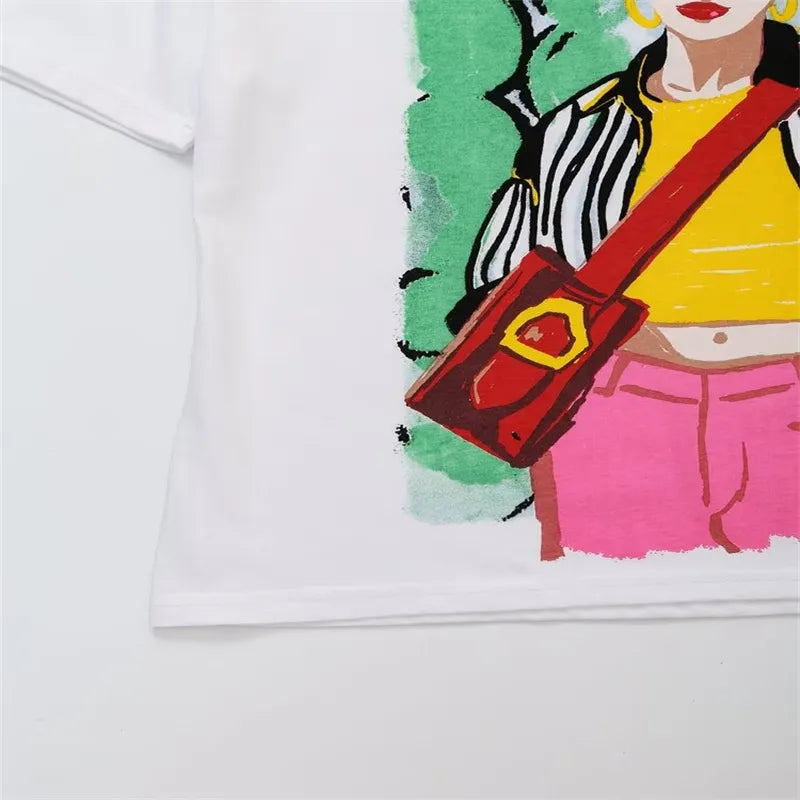 تي شيرت نسائي جديد لصيف