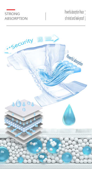 Wholesale Top Quality M Size Disposable Baby Diapers 