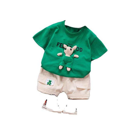 Summer children's short-sleeved 2-piece c 
