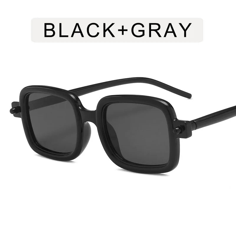 Thick Frame Sunglasses - Vintage Square Sunglasses 