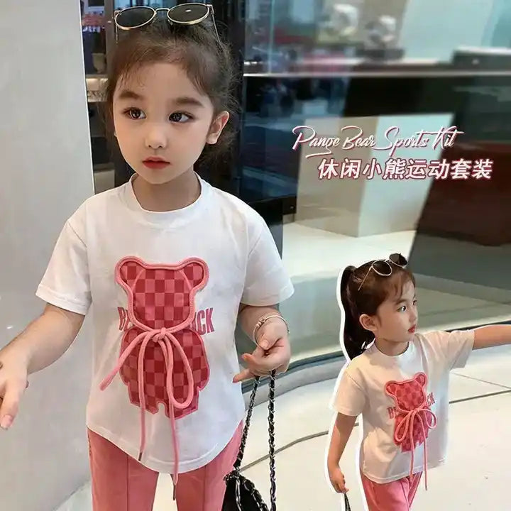 New Stylish Summer Kids Girls Clothing Set 
