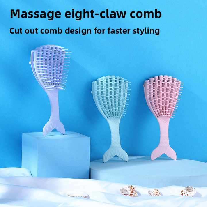 Fashion Scallop Massage Styling Comb 