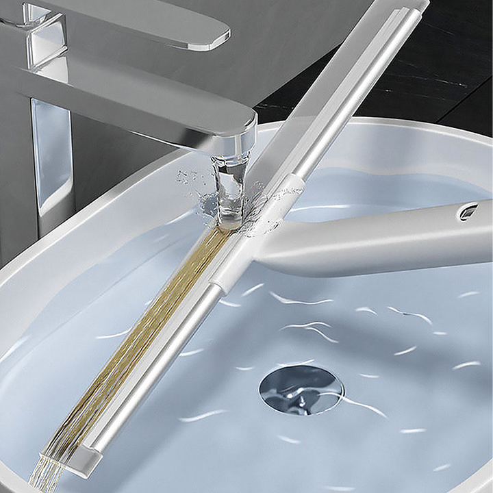 Cleaning bathroom windows and floors