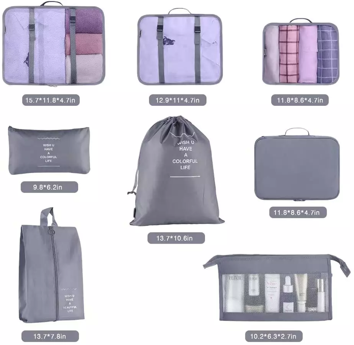 Packing Cubes for Travel Accessories 
