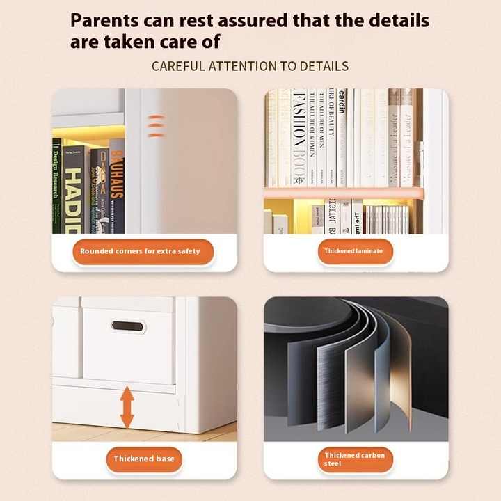 Space Saving Metal Bookshelf 