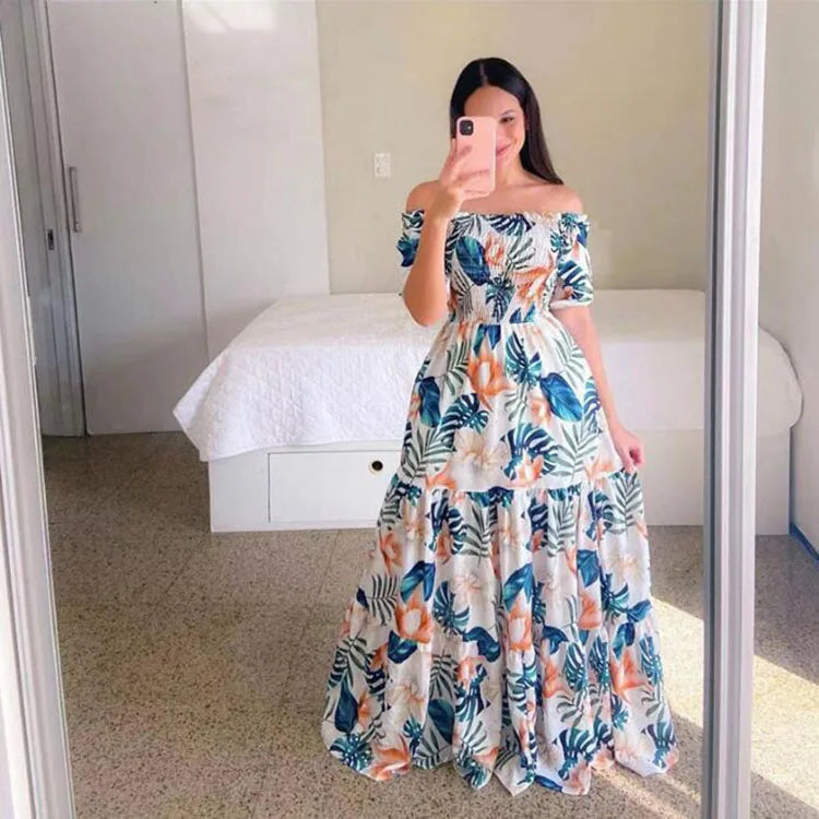 Women's off-shoulder summer dress 