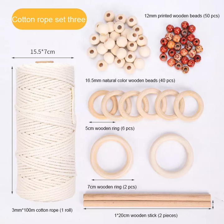 Macrame Plant Hanging Kit 