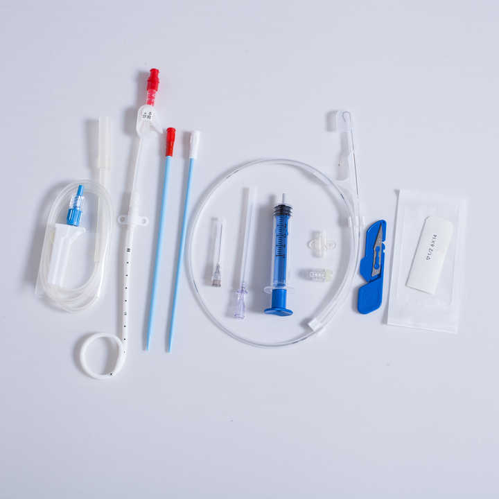 طقم قسطرة تصريف طبي مستقيمة/ذيل الخنزير . Disposable Straight/Pigtail Medical Drainage Catheter Kit